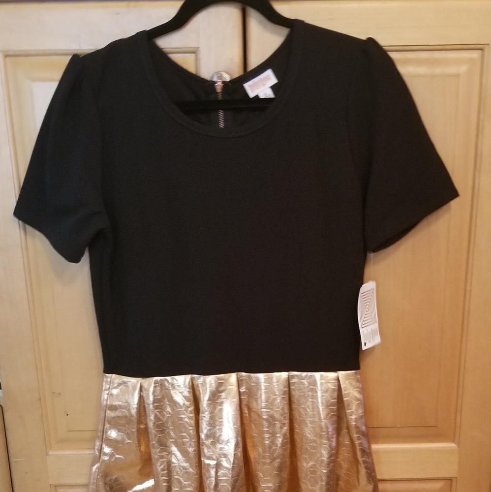 Gold and Black dress